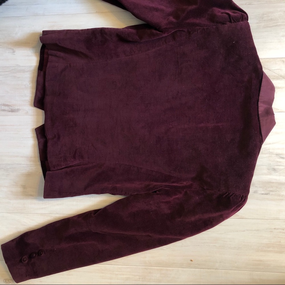 Vintage burgundy smokers jacket union made - Picture 5 of 11